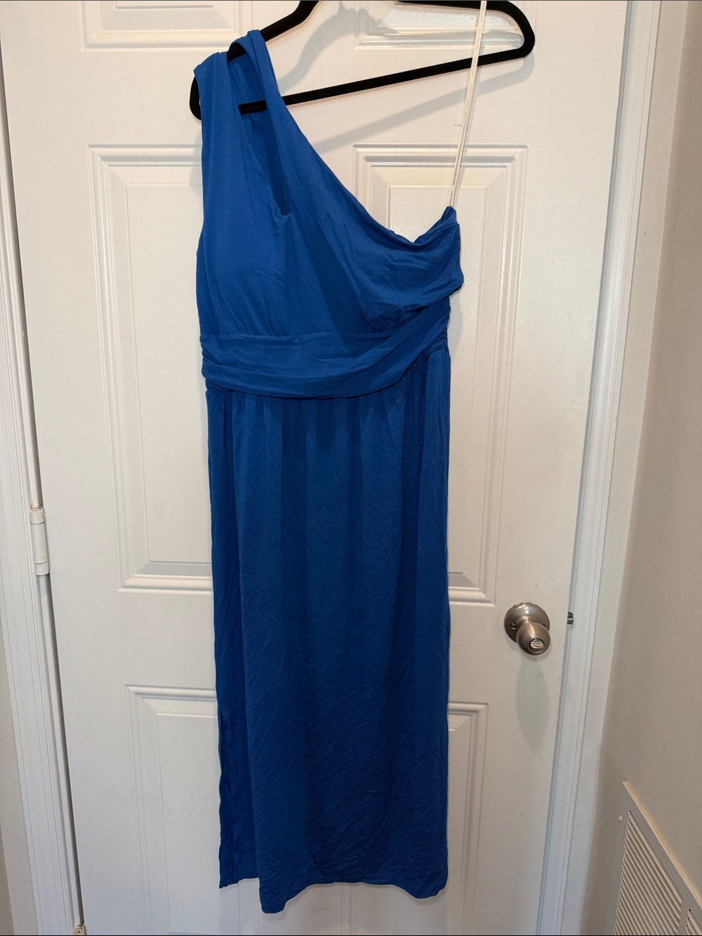 NWT Lilly Pulitzer Royal Blue One-Shoulder Maxi Dress